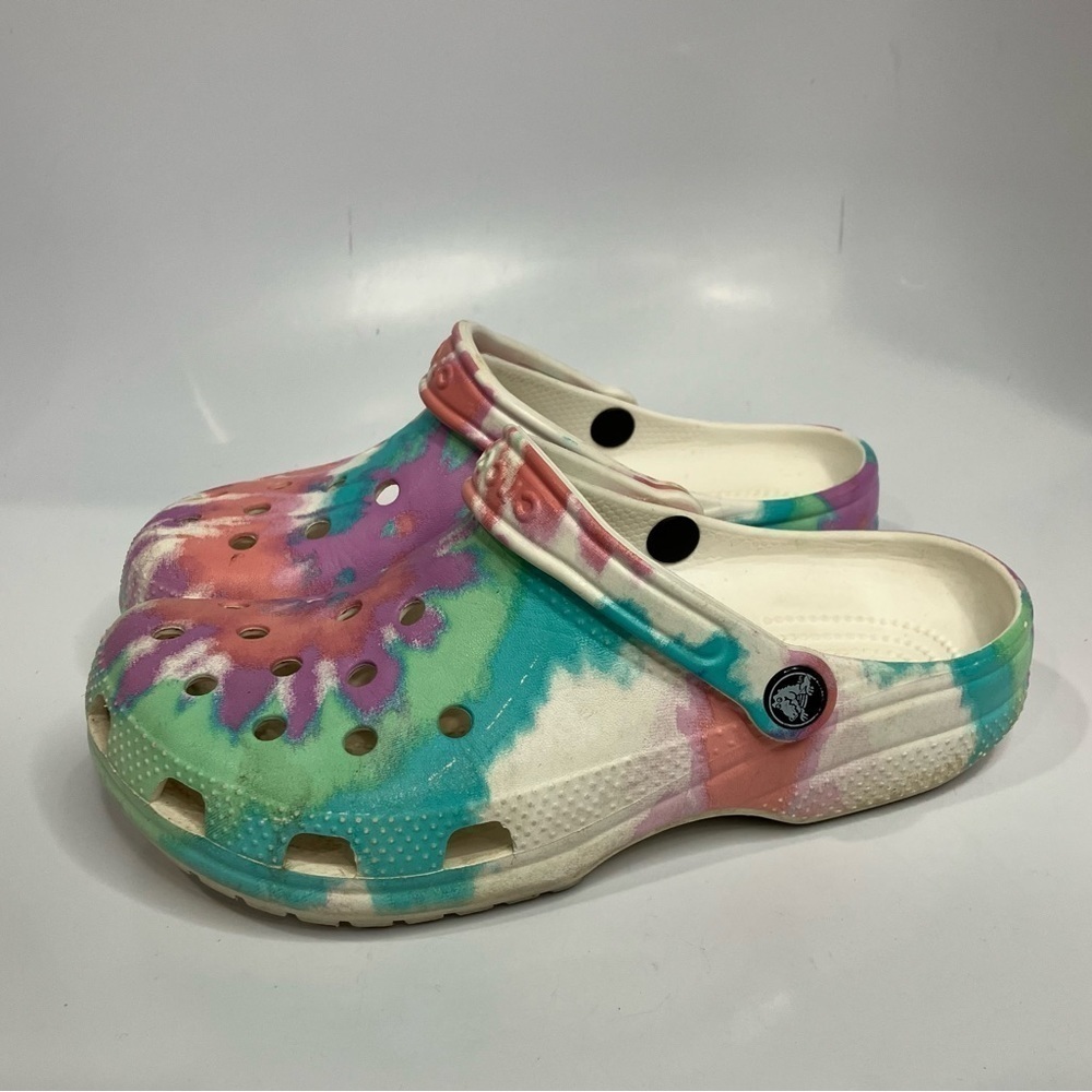 Tie-Dye Slip-On Clog for Women - Pastel Multi